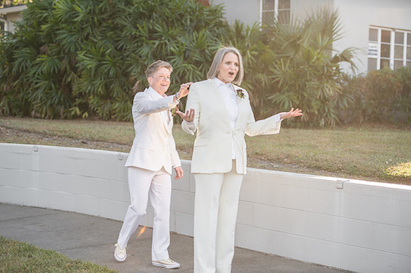 Leah Langley Photography - orlando wedding photographer - quaker wedding - LGBTQ wedding - Orlando LGBTQ wedding photography - Orlando Quaker Meeting- two brides - first look