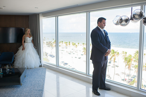 Leah Langley Photography – Florida Wedding Photographer – south Florida wedding photographer – Jacaranda country club wedding -first look